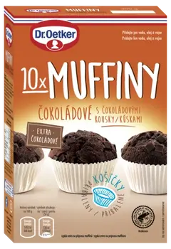 Dr. Oetker Muffiny čokoládové s čokoládovými kúskami