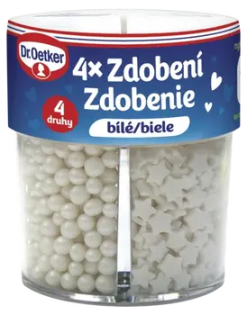 Dr. Oetker Zdobenie 4 druhy biele