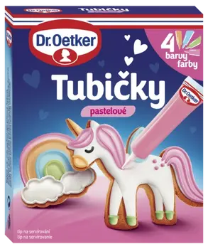 Dr. Oetker Tubičky pastelové 4 farby