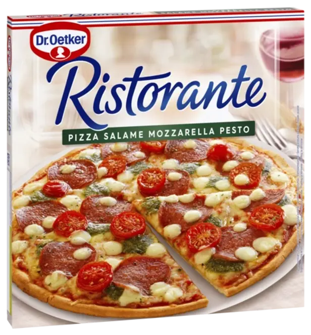 Dr. Oetker Pizza Ristorante Salame Mozzarella Pesto