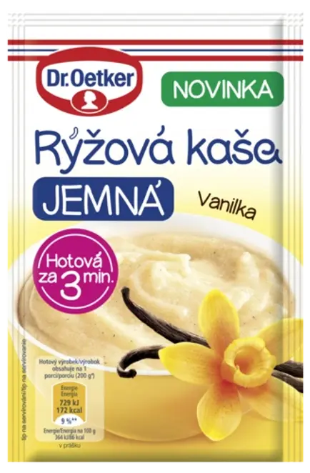 Dr. Oetker Ryžová kaša JEMNÁ Vanilka