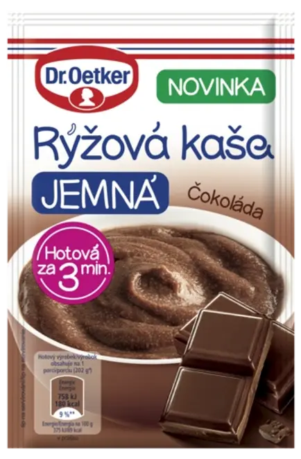 Dr. Oetker Ryžová kaša JEMNÁ Čokoláda