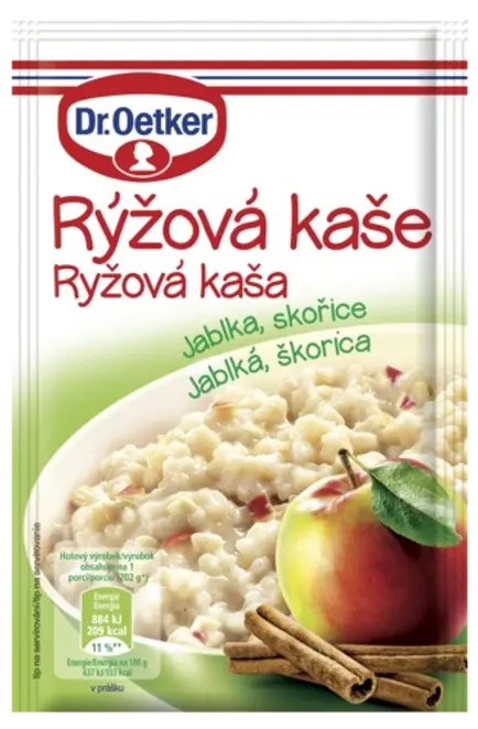 Dr. Oetker Ryžová kaša Jablká, škorica