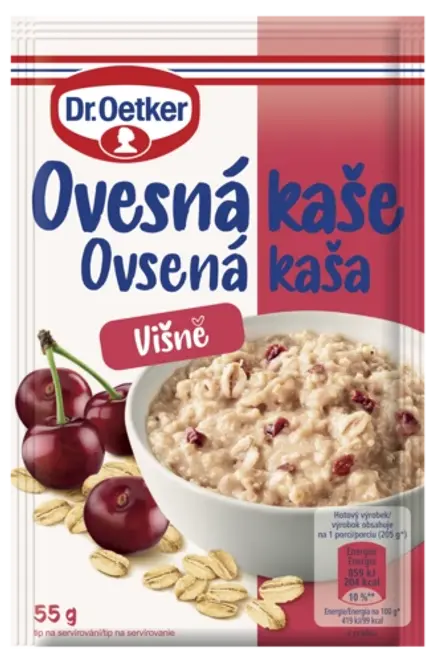 Dr. Oetker Ovsená kaša Višne