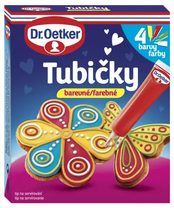 Dr. Oetker Tubičky na zdobenie 4 farby