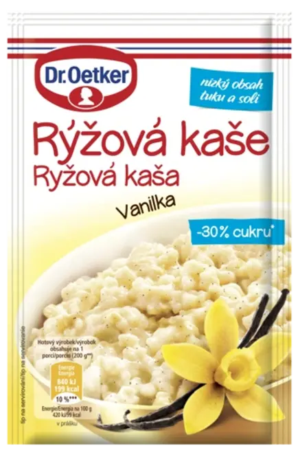 Dr. Oetker Ryžová kaša Vanilka