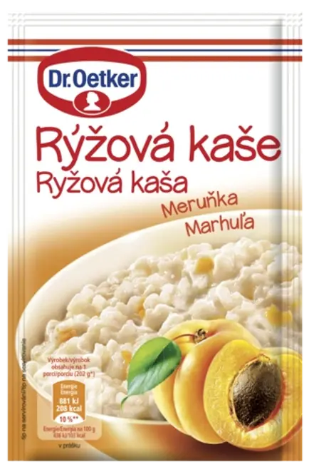 Dr. Oetker Ryžová kaša Marhuľa