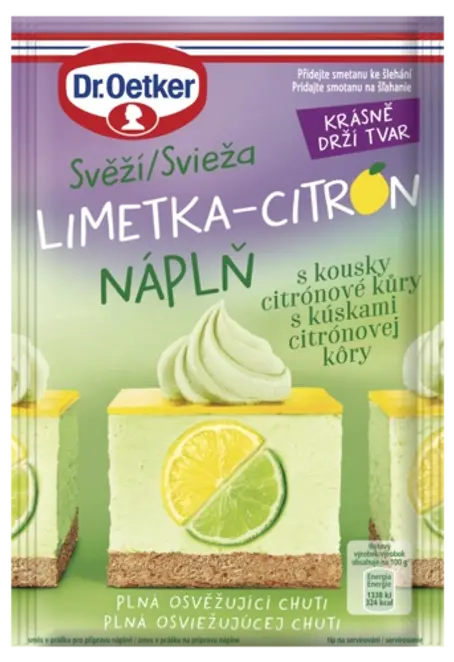 Dr. Oetker Limetka-citrón náplň