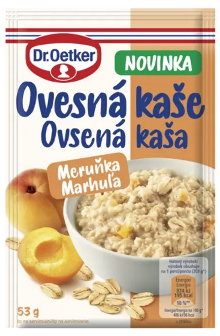 Dr. Oetker Ovsená kaša Marhuľa