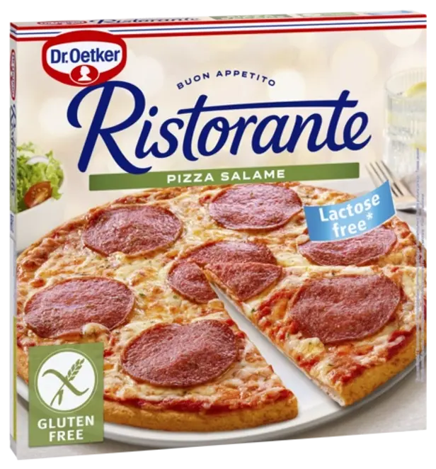 Dr. Oetker Pizza Ristorante Salame bez gluténu a laktózy