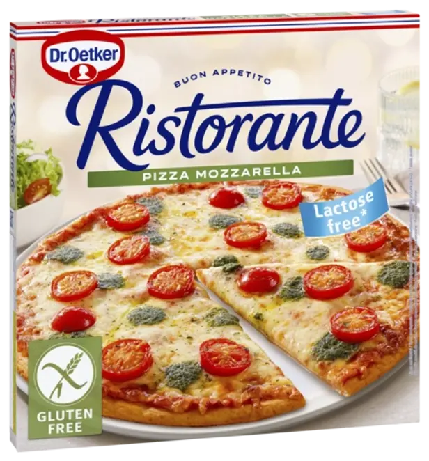 Dr. Oetker Pizza Ristorante Mozzarella bez gluténu a laktózy