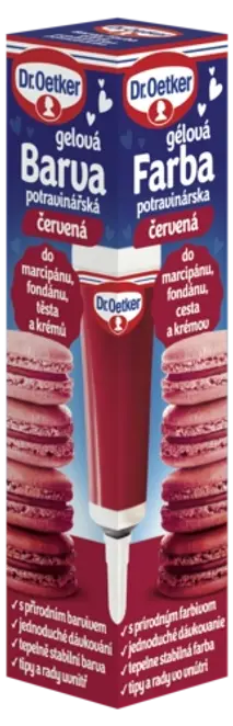 Dr. Oetker Farba gélová červená