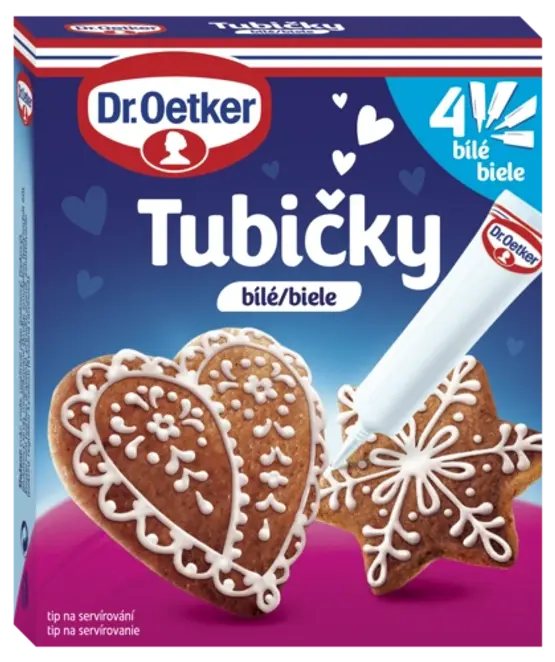 Dr. Oetker Tubičky biele 4 ks