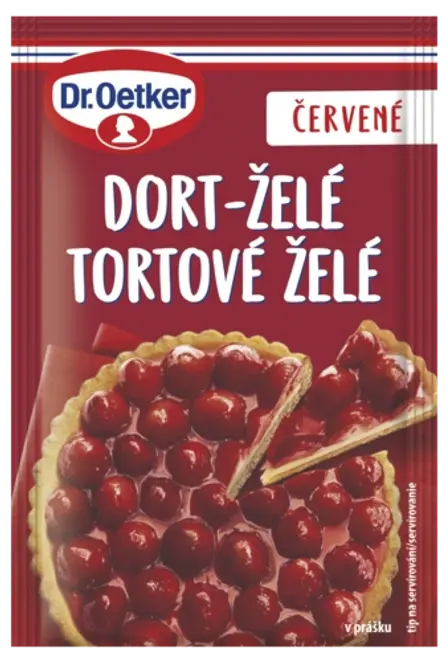 Dr. Oetker Tortové želé červené