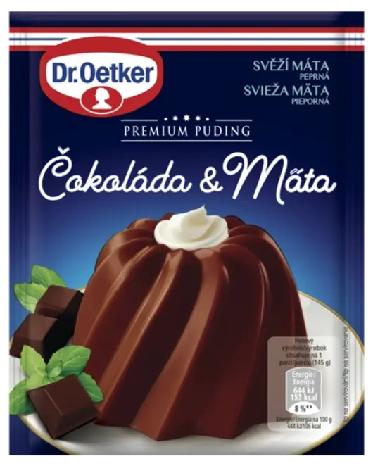 Dr. Oetker Premium Puding Čokoláda & Mäta
