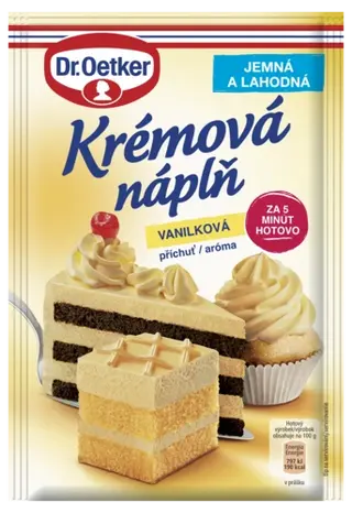 Krémová náplň vanilková Dr. Oetker