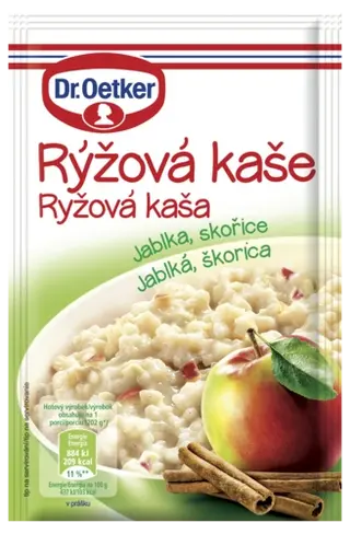Ryžová kaša Jablká, škorica Dr. Oetker