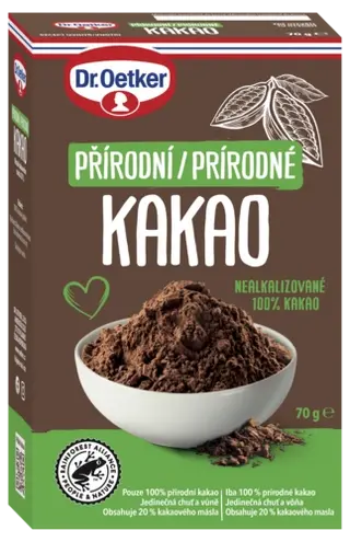 Prírodné kakao Dr. Oetker