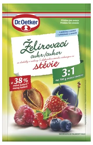 Želírovací cukor so stéviou 3:1 Dr. Oetker