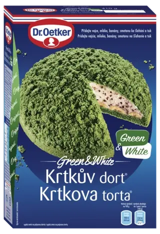 Krtkova torta Green & White Dr. Oetker