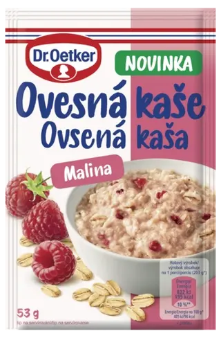 Ovsená kaša Malina Dr. Oetker