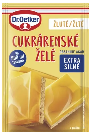 Cukrárenského želé žltého Dr. Oetker