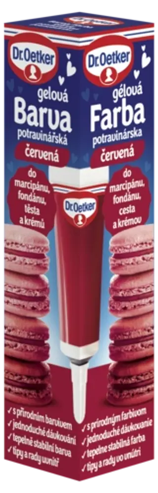 Farba gélová potravinárska červená Dr. Oetker