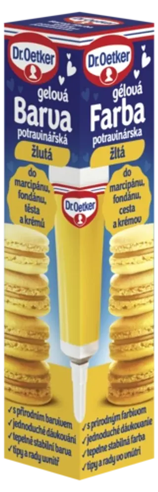 Farba gélová potravinárska žltá Dr. Oetker 