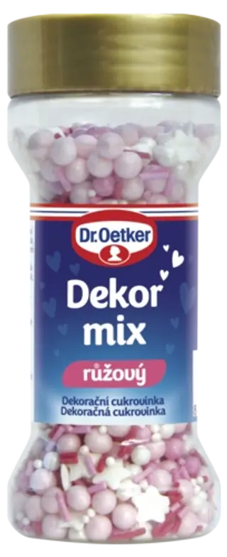 Dekor mix ružový Dr. Oetker