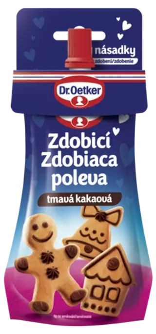 Zdobiaca poleva tmavá kakaová Dr. Oetker