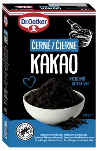 Čierne kakao Dr. Oetker