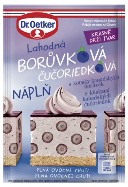 Čučoriedková náplň Dr. Oetker