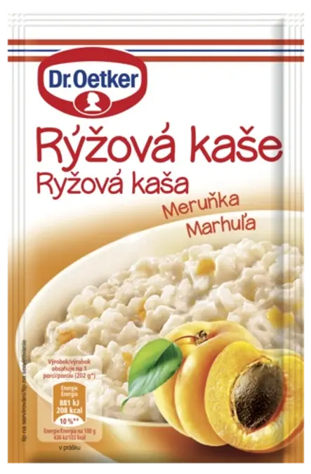 Ryžová kaša Marhuľa Dr. Oetker
