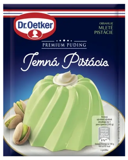 Premium puding Jemná Pistácia Dr. Oetker
