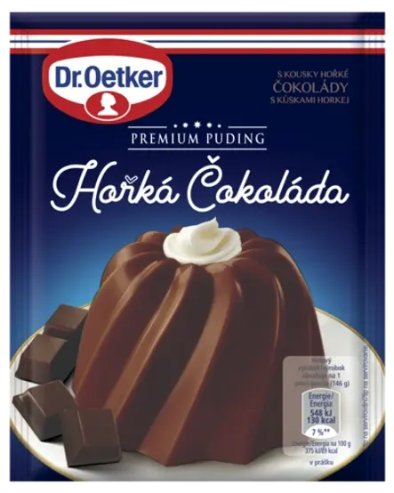 Premium Puding Horká Čokoláda Dr. Oetker