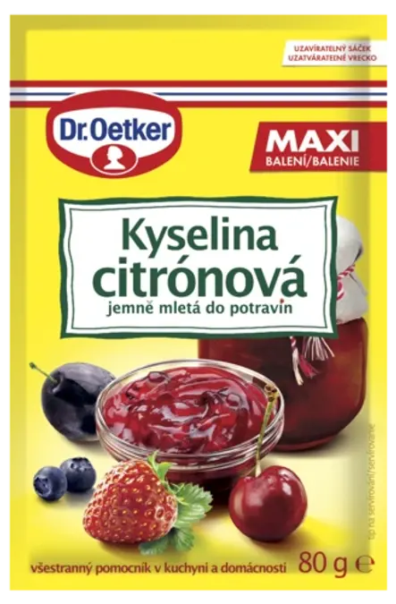 Kyselina citrónová MAXI Dr. Oetker