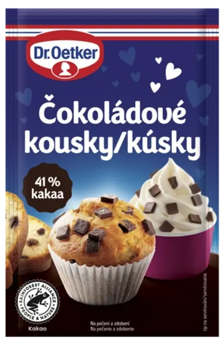 Čokoládové kúsky Dr. Oetker