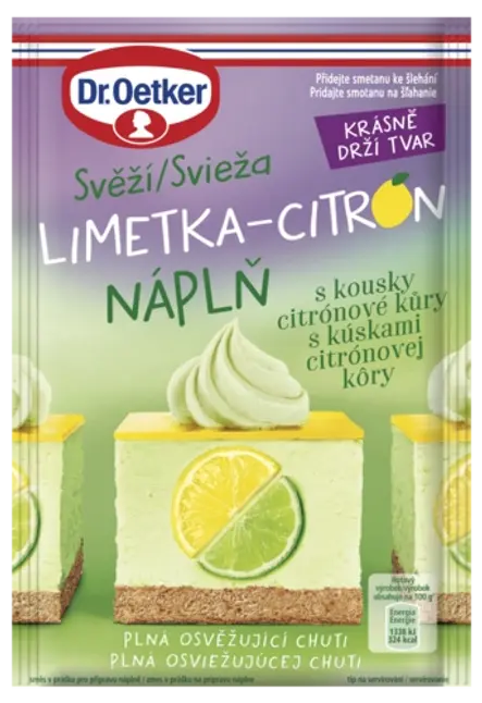 Limetka-citrón náplň Dr. Oetker