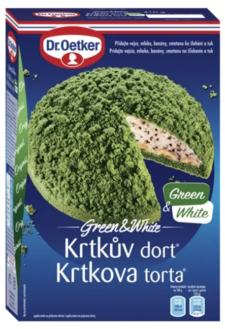 Krtkova torta Green & White Dr. Oetker