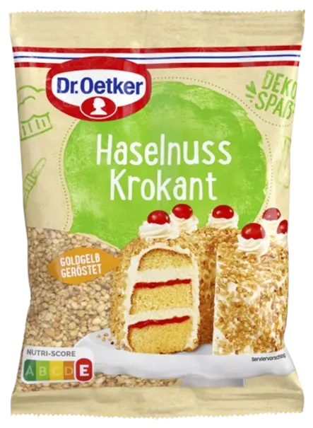 Lieskovoorieškový krokant Dr. Oetker