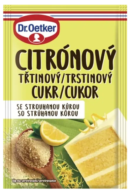 Trstinový cukor citrónový Dr. Oetker