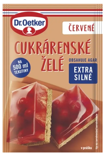 Cukrárenské želé červené Dr. Oetker