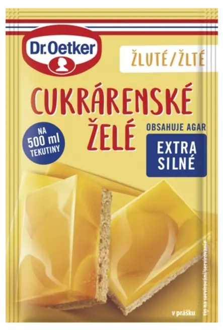 Cukrárenského želé žltého Dr. Oetker
