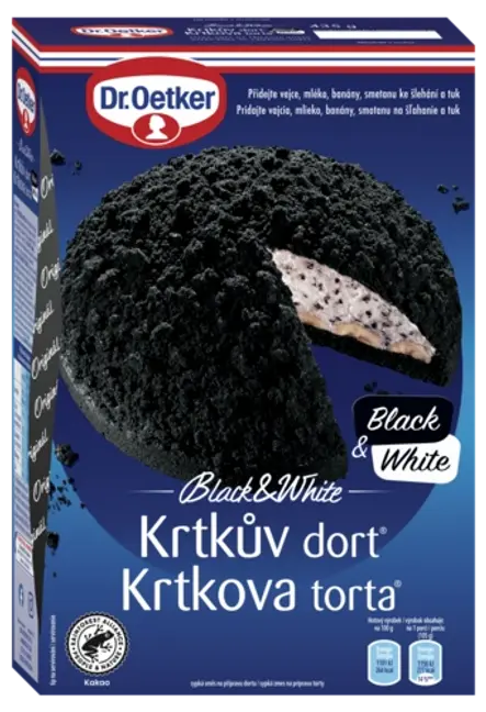 Krtkova torta Black&White Dr. Oetker