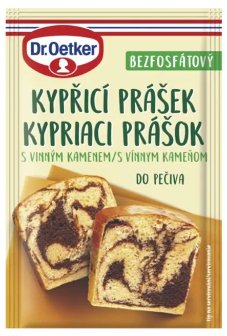 Kypriaci prášok do pečiva s vínnym kameňom Dr. Oetker