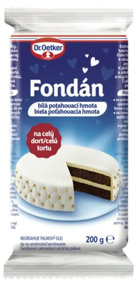 Fondán biela poťahovacia hmota Dr. Oetker