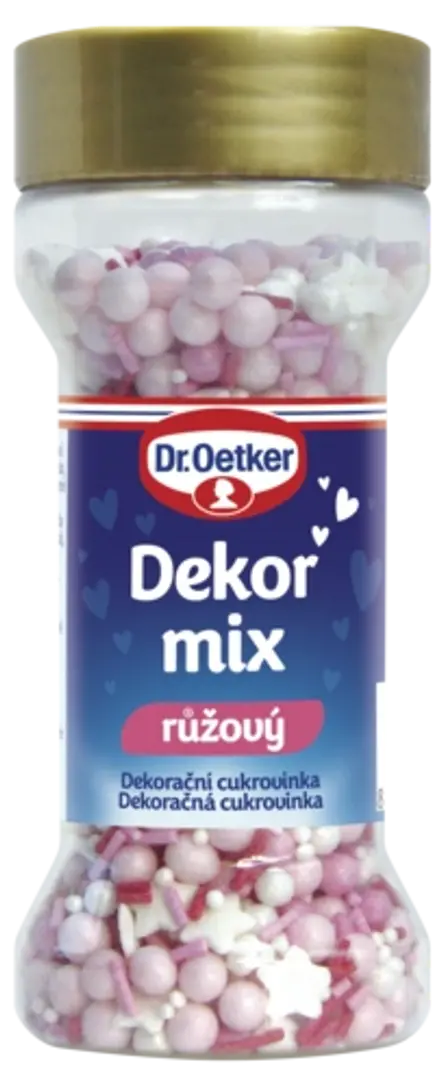 Dekor mix ružový Dr. Oetker