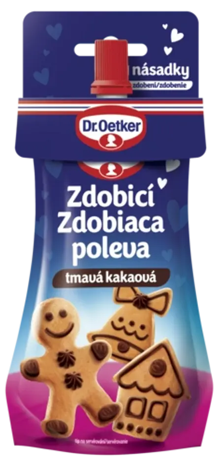 Zdobiaca poleva tmavá kakaová Dr. Oetker