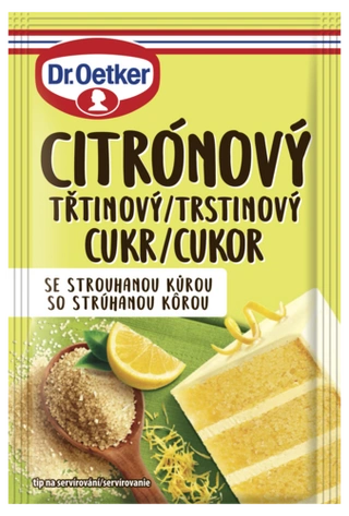 Trstinový cukor citrónový Dr. Oetker