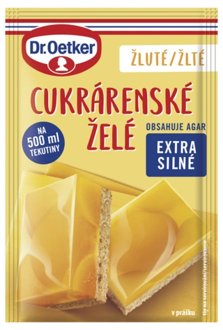 Cukrárenského želé žltého Dr. Oetker
